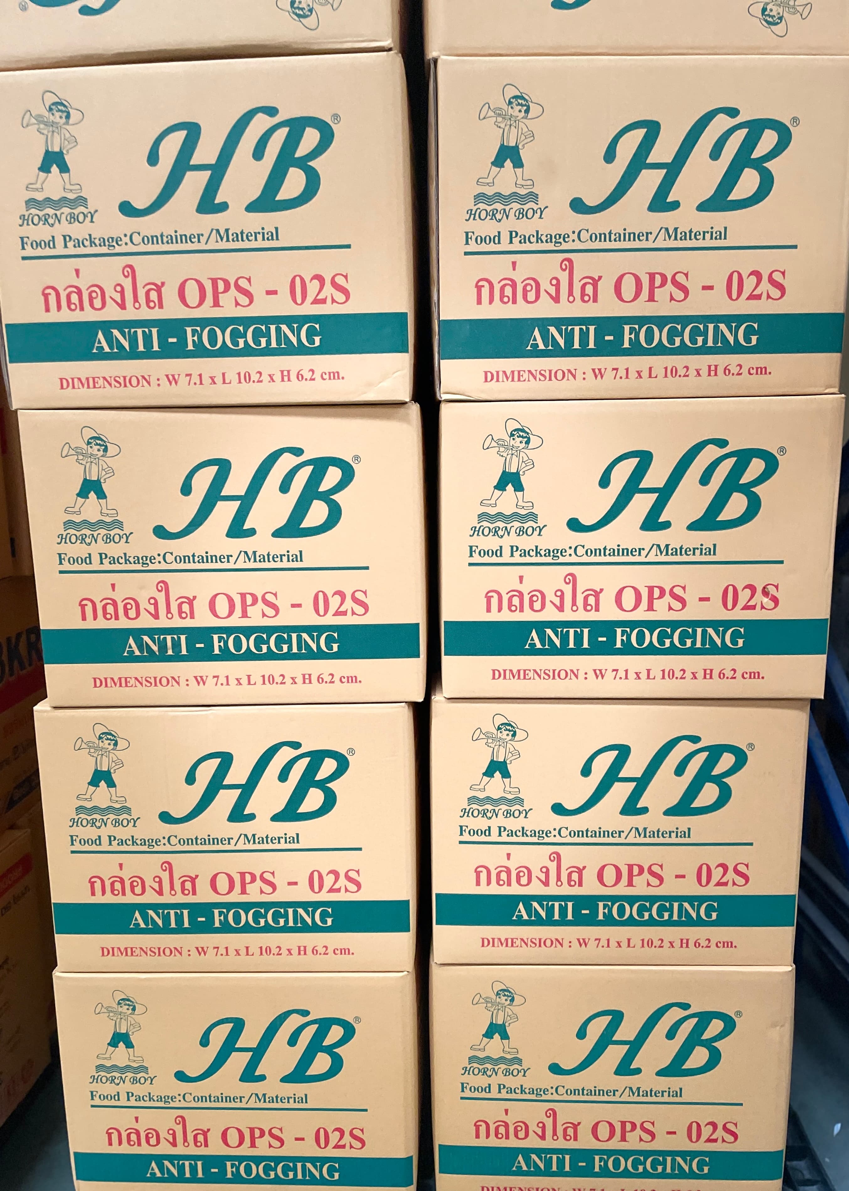 กล่องใสOPS 02S (100ชิ้น*30ห่อ=3000ชิ้น/ลัง)
