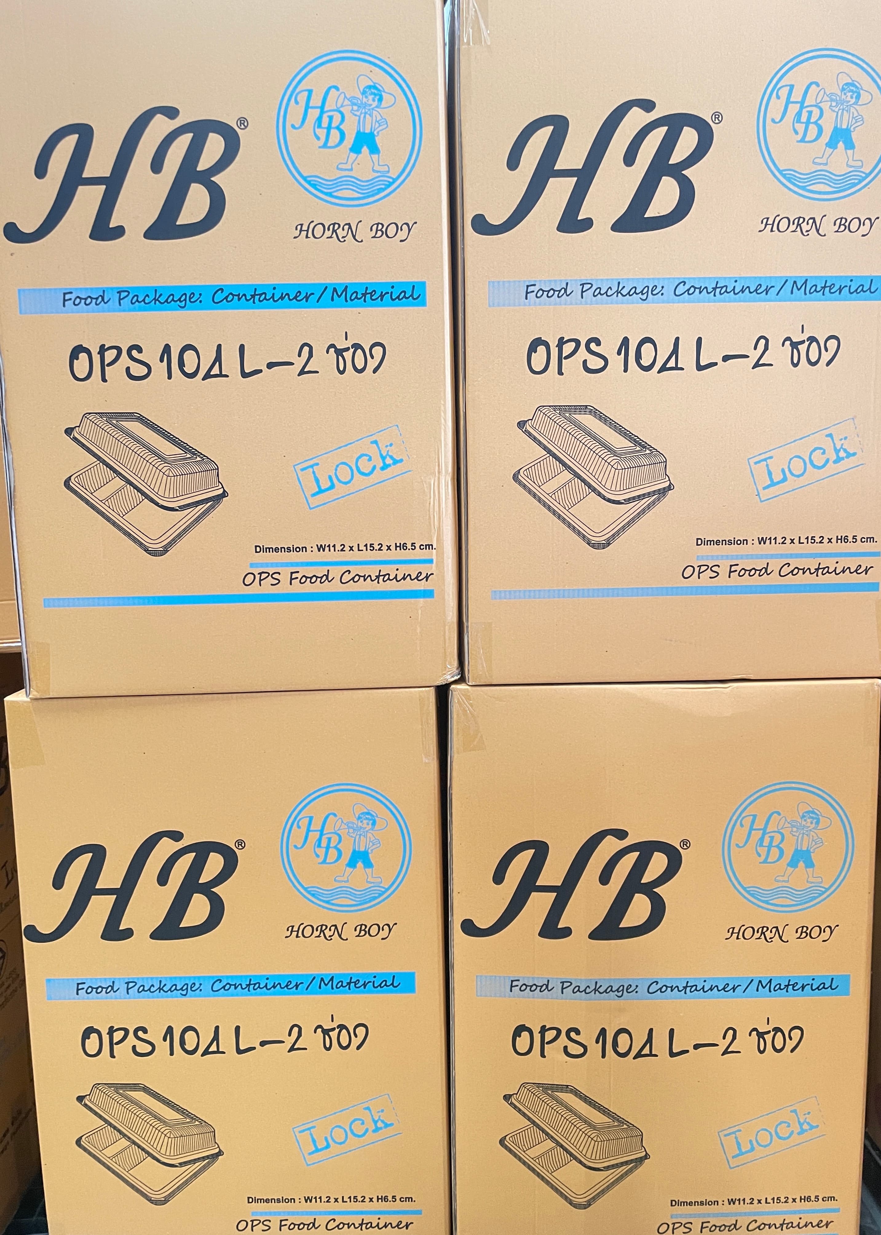 กล่องใสOPS(HB)104/2 (100ชิ้น*20ห่อ=2000ชิ้น/ลัง