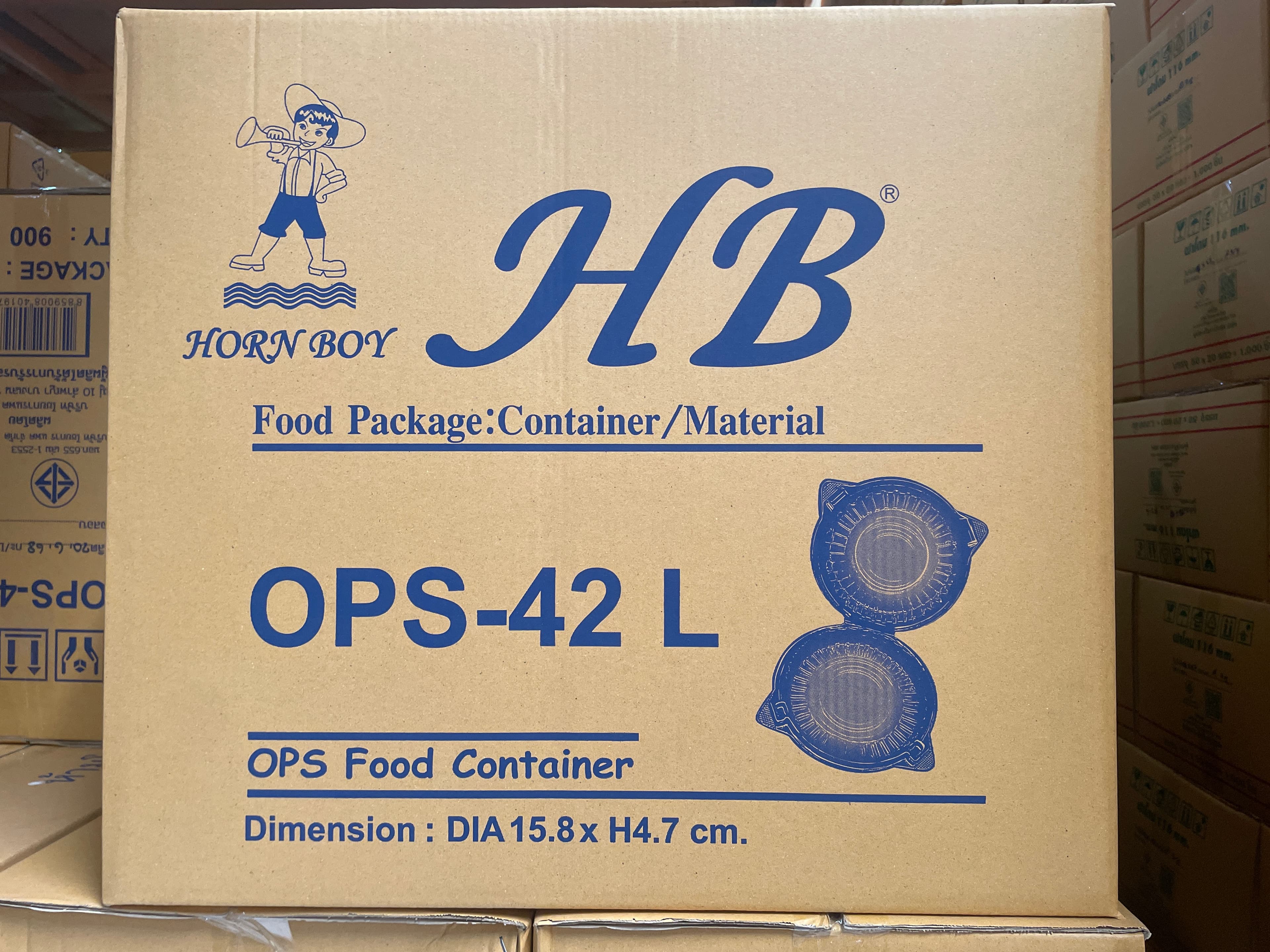 กล่องใสOPS(HB)42L (50ชิ้น*18ห่อ=900ชิ้น/ลัง