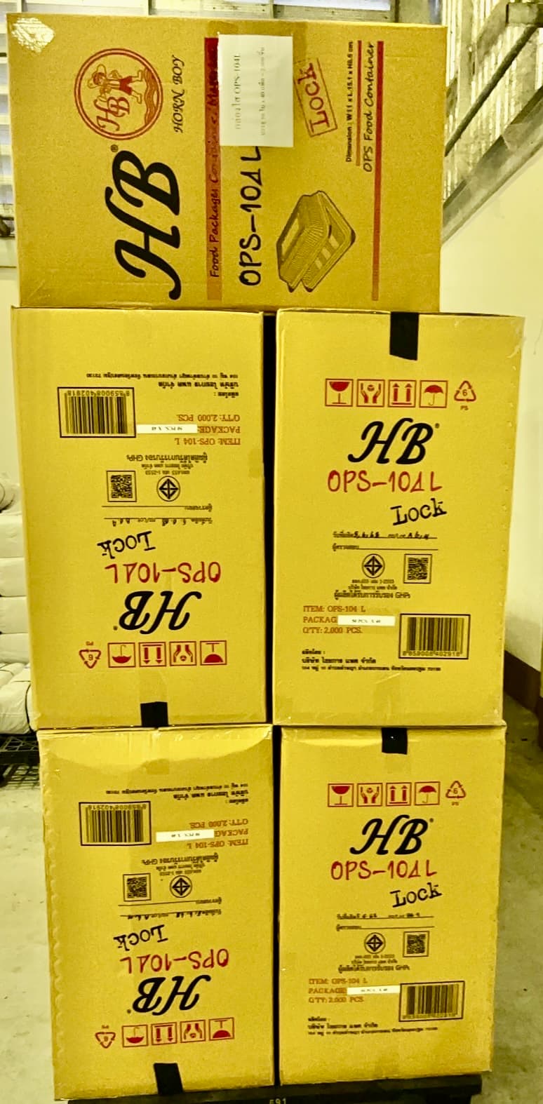 กล่องใสOPS104L (50ชิ้น*40ห่อ=2000ชิ้น/ลัง)